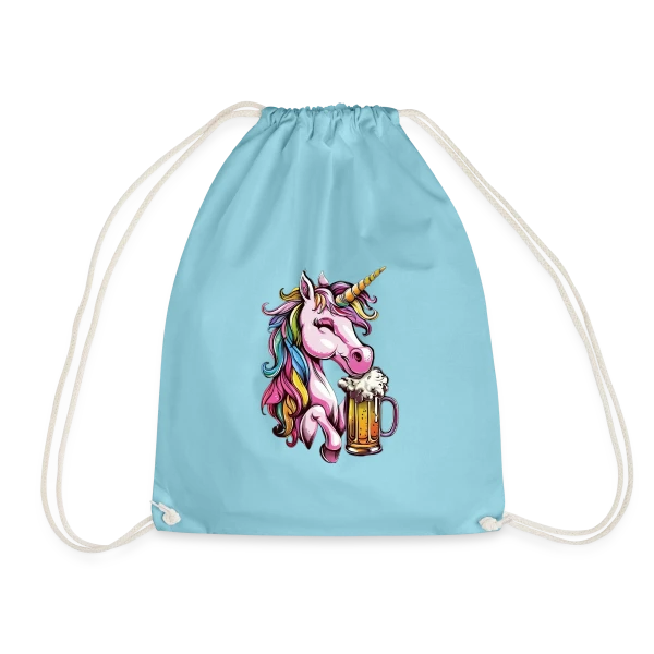 Licorne Bière Festive sur Sac de sport léger