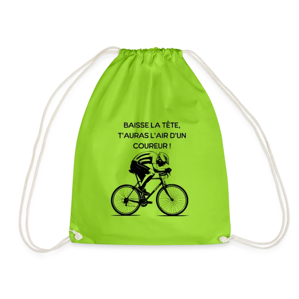 Cyclisme Humour - Design Minimaliste Vélo sur Sac de sport léger