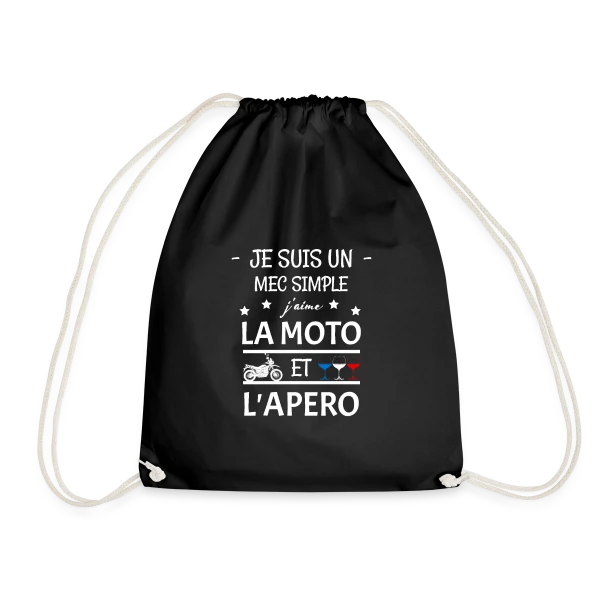 Moto & Apéro : L'Esprit Motard sur Sac de sport léger