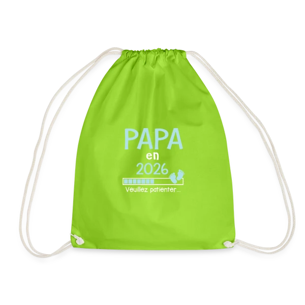 Papa en 2026 : Annonce de Grossesse Humour sur Sac de sport léger