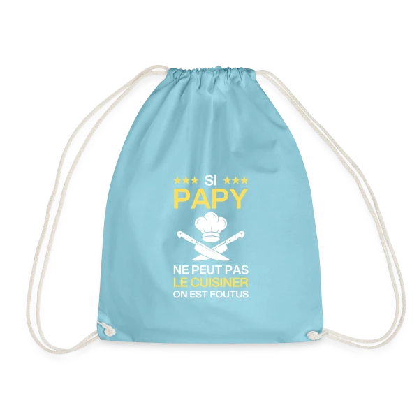 Humour Papy Cuisinier - On est foutus ! sur Sac de sport léger