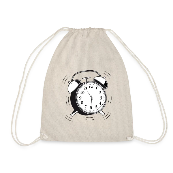 Réveil Rétro 6h - L'Heure du Style Vintage sur Sac de sport léger