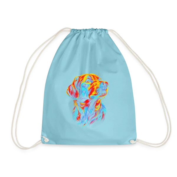 Chien Pop Art sur Sac de sport léger