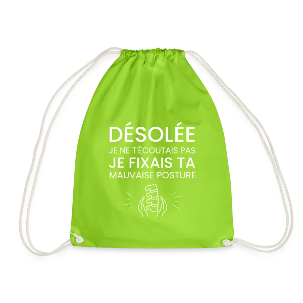 Désolé, Je ne Peux Pas... [À Personnaliser] sur Sac de sport léger
