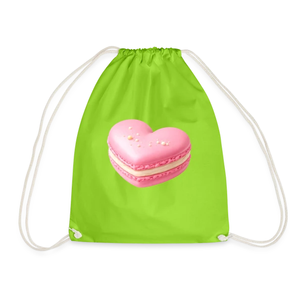 Macaron Cœur - Déclaration Gourmande sur Sac de sport léger