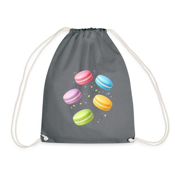 Macarons Colorés - Douceur Gourmande sur Sac de sport léger