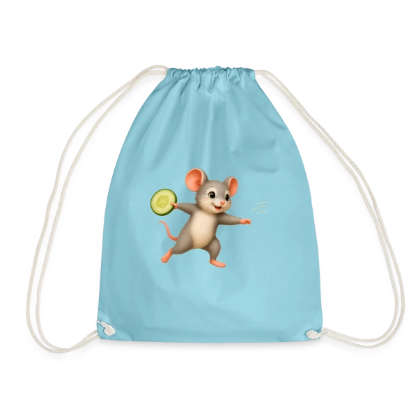 La Souris Frisbee et la Tranche de Concombre sur Sac de sport léger