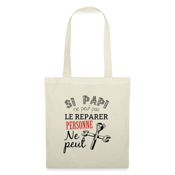 Papi Bricoleur - L'Expert des Réparations sur Sac en tissu