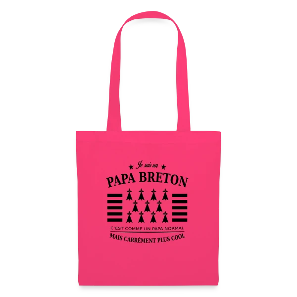 Papa Breton Authentique sur Sac en tissu