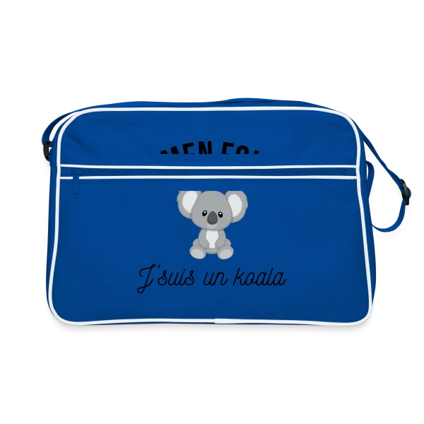 "J'm'en Fous, J'suis un Koala" - Humour Décontracté sur Sac Retro