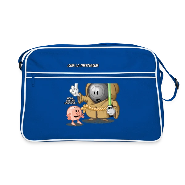 Maquette de Sac Rétro Sport - Que la pétanque soit avec toi ! à personnaliser
