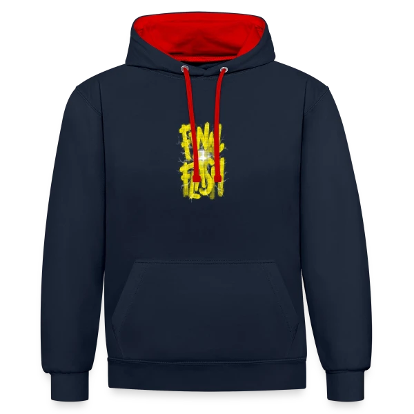 Final Flash : L'Éclat Ultime du Prince Saiyan sur Sweat à capuche contrasté