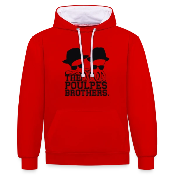 The Poulpe Brothers sur Sweat à capuche contrasté