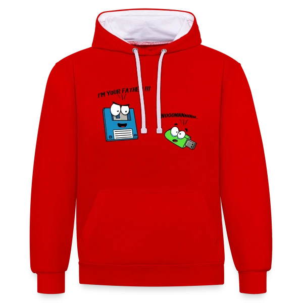 Je suis ton père - Humour Galactique Culte sur Sweat à capuche contrasté