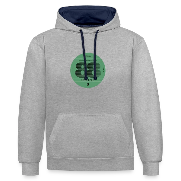 "France 1988" | Automobile Rétro Vintage sur Sweat à capuche contrasté