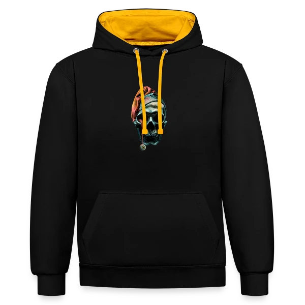 Oeil Mystique sur Sweat à capuche contrasté