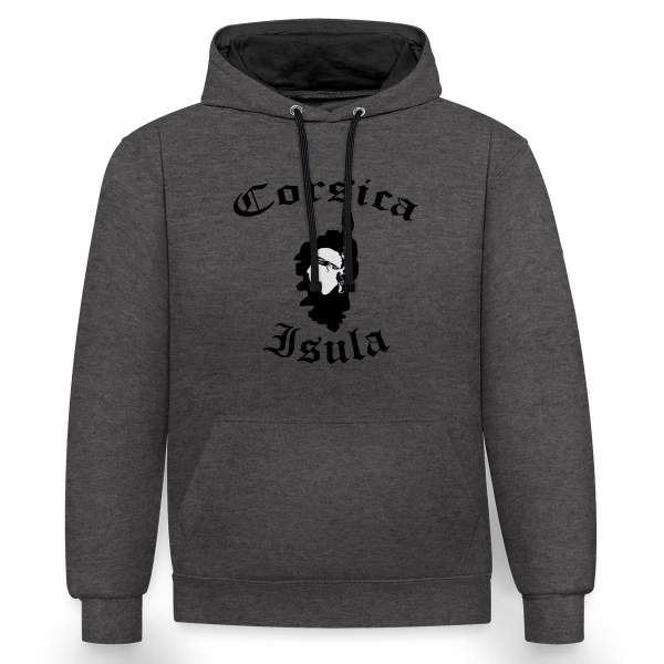 Corsica Isula Vintage sur Sweat à capuche contrasté