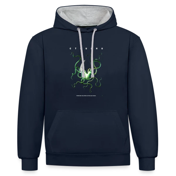 Cthulhu: Le 8ème Tentacule sur Sweat à capuche contrasté