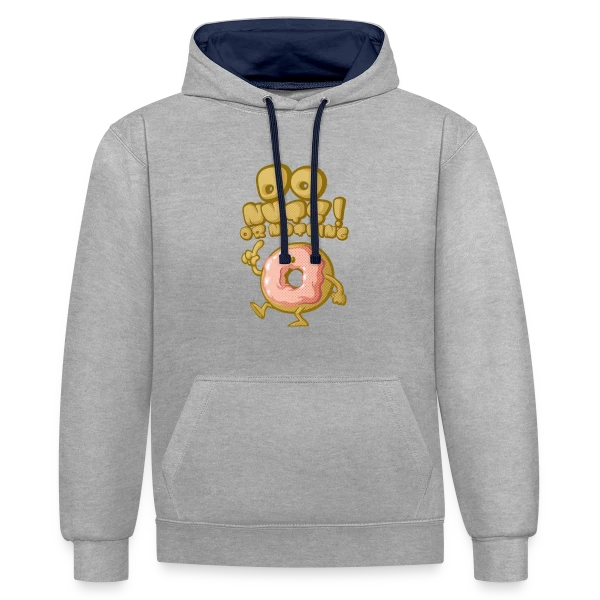 Do Nuts! sur Sweat à capuche contrasté