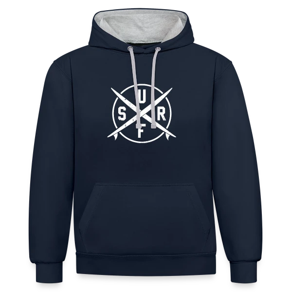 Surfen | L'Essence de la Glisse sur Sweat à capuche contrasté