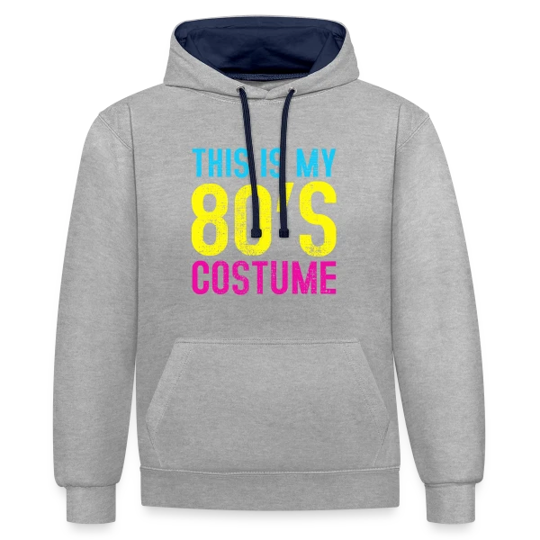 Mon Costume Années 80 sur Sweat à capuche contrasté