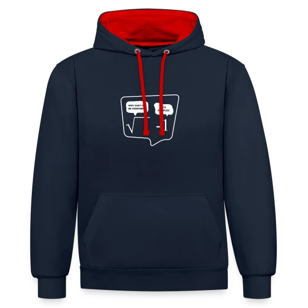 XASTY - Nerd Science Maths Physique Professeur sur Sweat à capuche contrasté