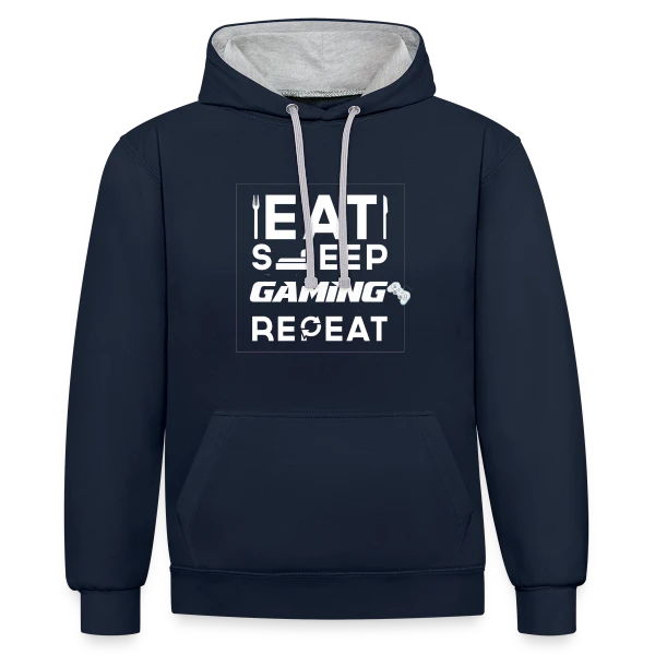 Esprit Gaming : L'Essentiel du Joueur sur Sweat à capuche contrasté
