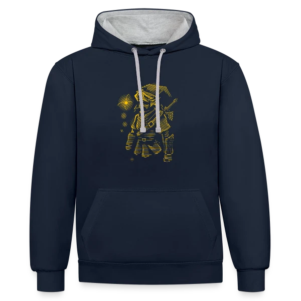 Déclame Ton Courage sur Sweat à capuche contrasté