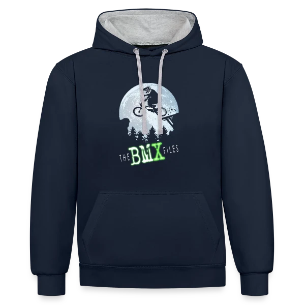 Esprit BMX Rider sur Sweat à capuche contrasté