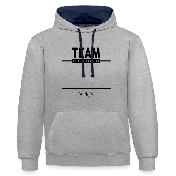 Équipe Personnalisable : Créez Votre Identité ! sur Sweat à capuche contrasté