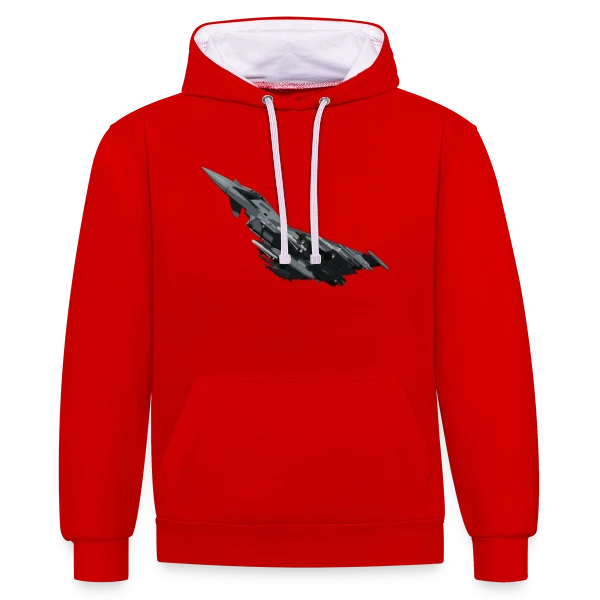 Chasseur Militaire Moderne sur Sweat à capuche contrasté