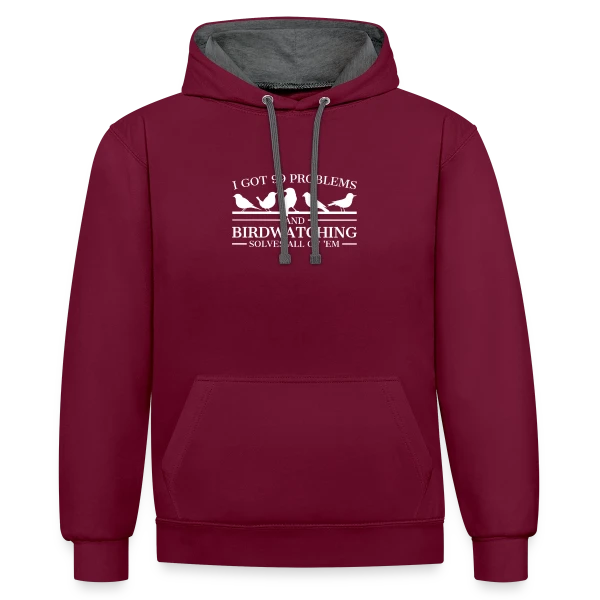 Problèmes d'Ornithologue sur Sweat à capuche contrasté