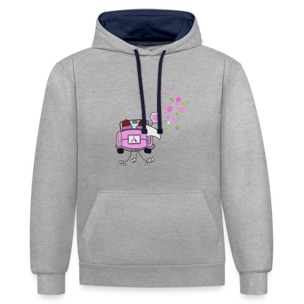 Célébration Mariage sur Sweat à capuche contrasté