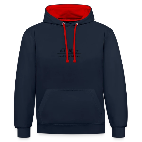 L'Univers de la Physique sur Sweat à capuche contrasté