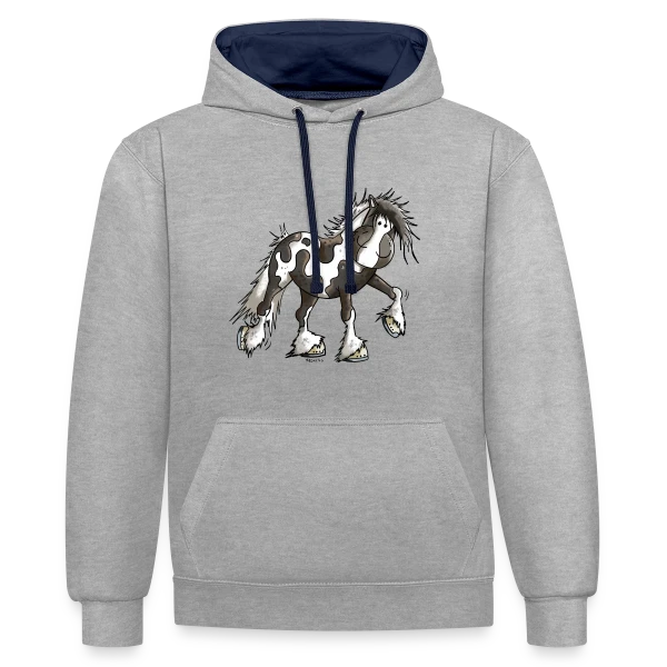 Taciana, la Jument Irish Tinker sur Sweat à capuche contrasté