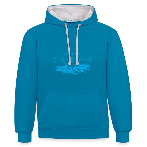 Le Club de l'Océan sur Sweat à capuche contrasté
