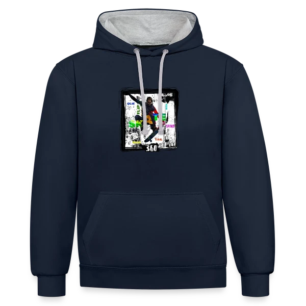 Skateur en Action L.I.P sur Sweat à capuche contrasté