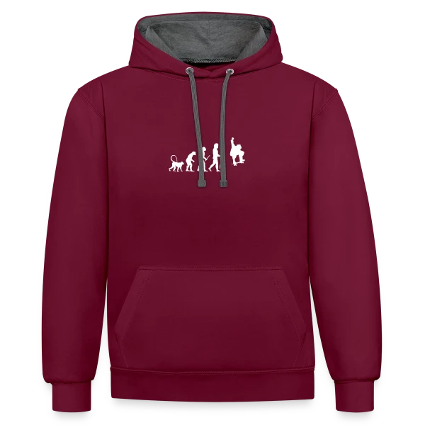 Évolution du Skater sur Sweat à capuche contrasté