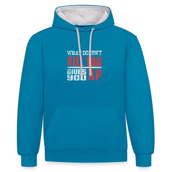 Esprit Compétitif Gaming sur Sweat à capuche contrasté