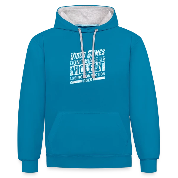 Icône du Gaming sur Sweat à capuche contrasté