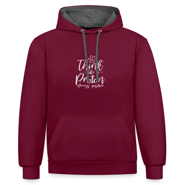 Esprit Scientifique sur Sweat à capuche contrasté