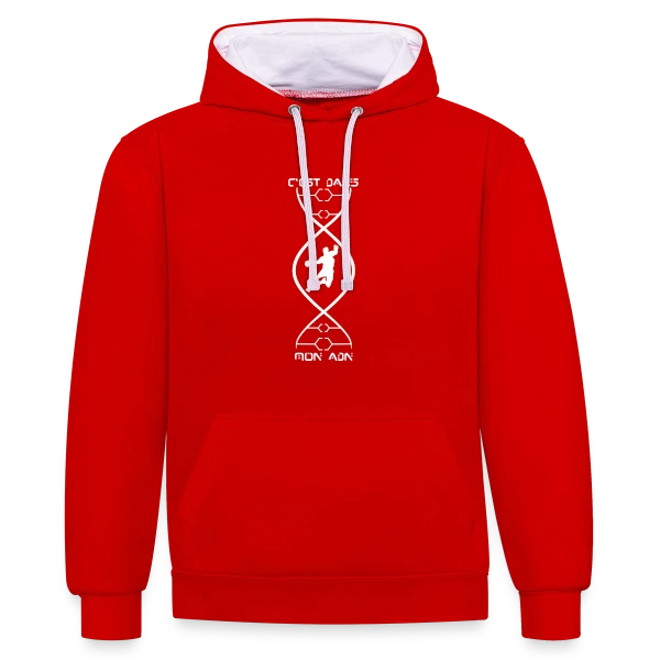 ADN Handball Homme - Fierté Sportive sur Sweat à capuche contrasté
