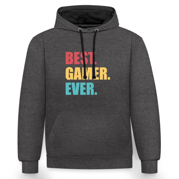 Esprit Gaming sur Sweat à capuche contrasté