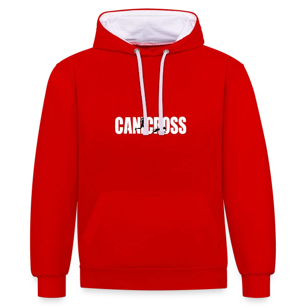 Canicross Passion sur Sweat à capuche contrasté