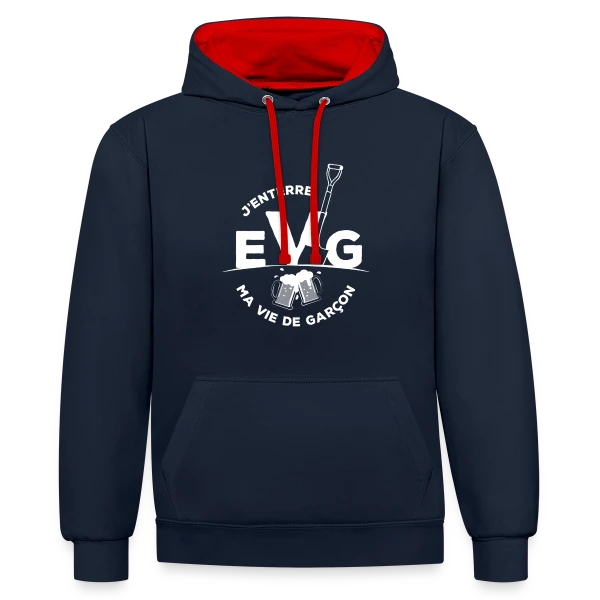 EVG Futur Marié sur Sweat à capuche contrasté