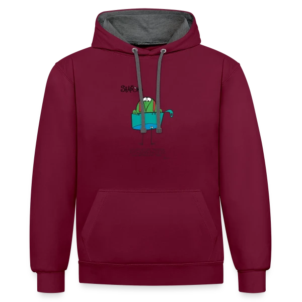 Pensée Shadokienne : La Logique Absurde ! sur Sweat à capuche contrasté