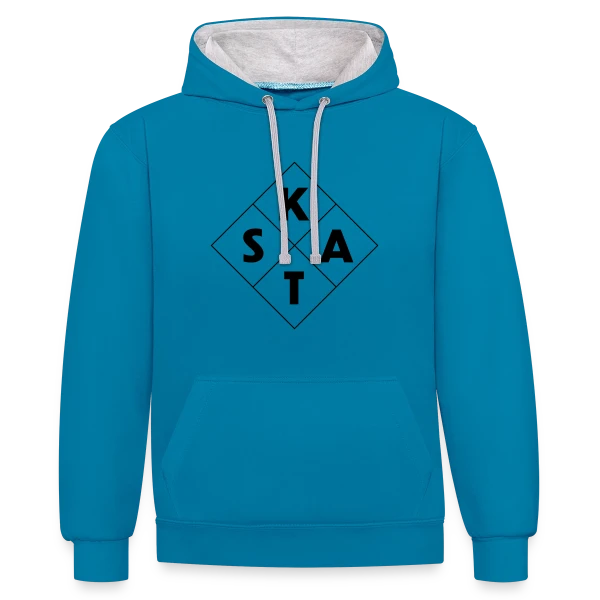 Humour pour Joueurs de Skat sur Sweat à capuche contrasté