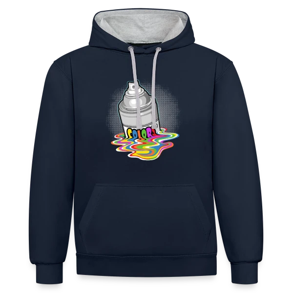 Bombe de Peinture : L'Art du Street Art sur Sweat à capuche contrasté