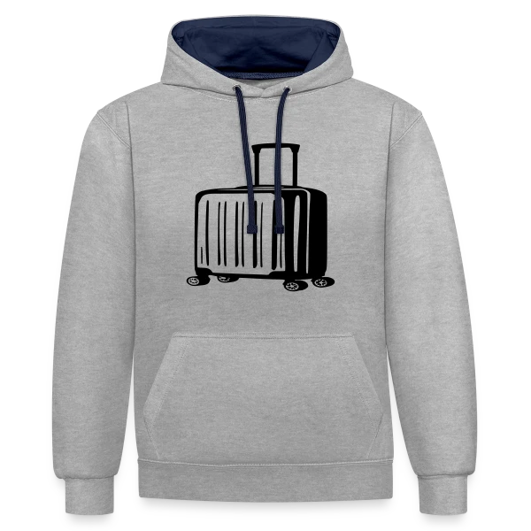 Valise de Voyage Élégante sur Sweat à capuche contrasté