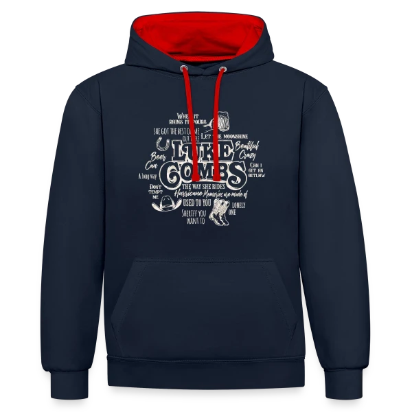 Luke Combs Esprit Country sur Sweat à capuche contrasté
